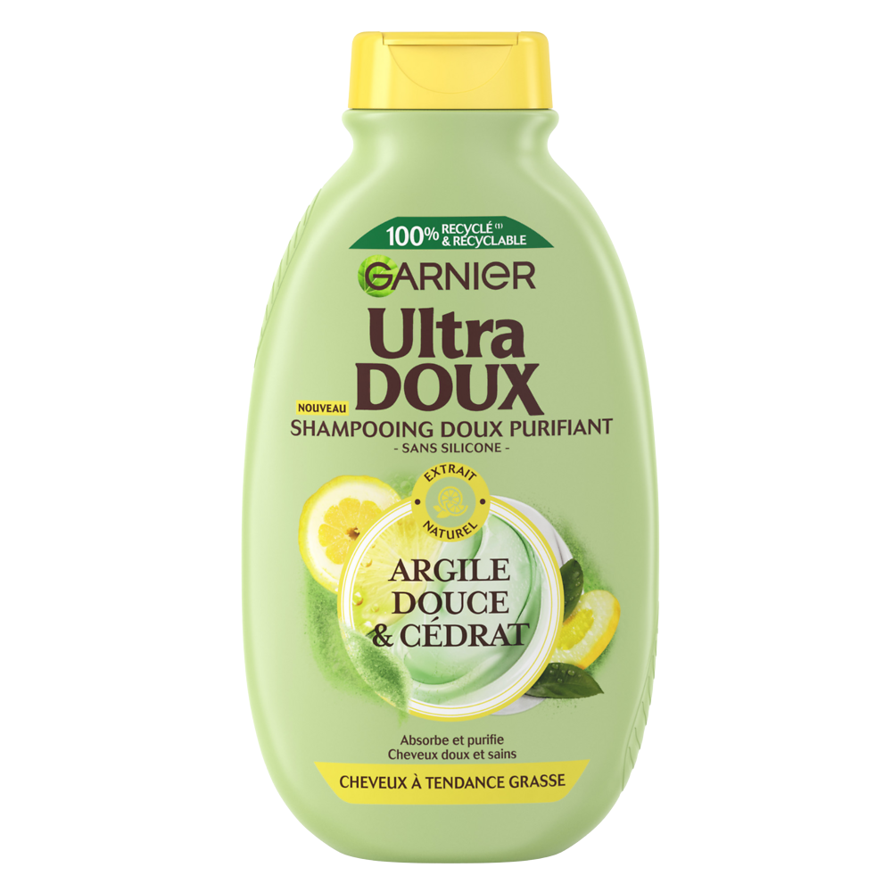 Shampooing Doux Purifiant Argile Douce Cédrat ULTRA DOUX 300ml