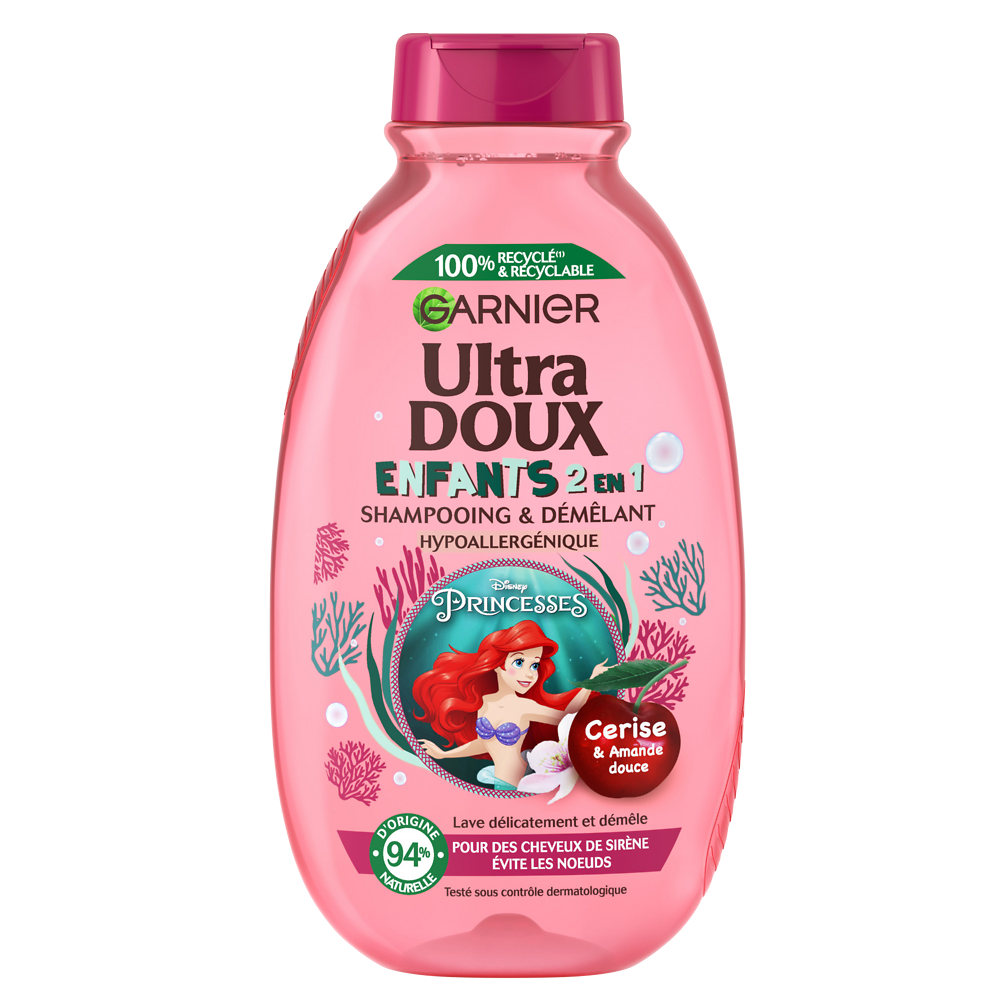 Shampooing Démêlant Enfant Cerise Petite Sirène ULTRA DOUX 300ml