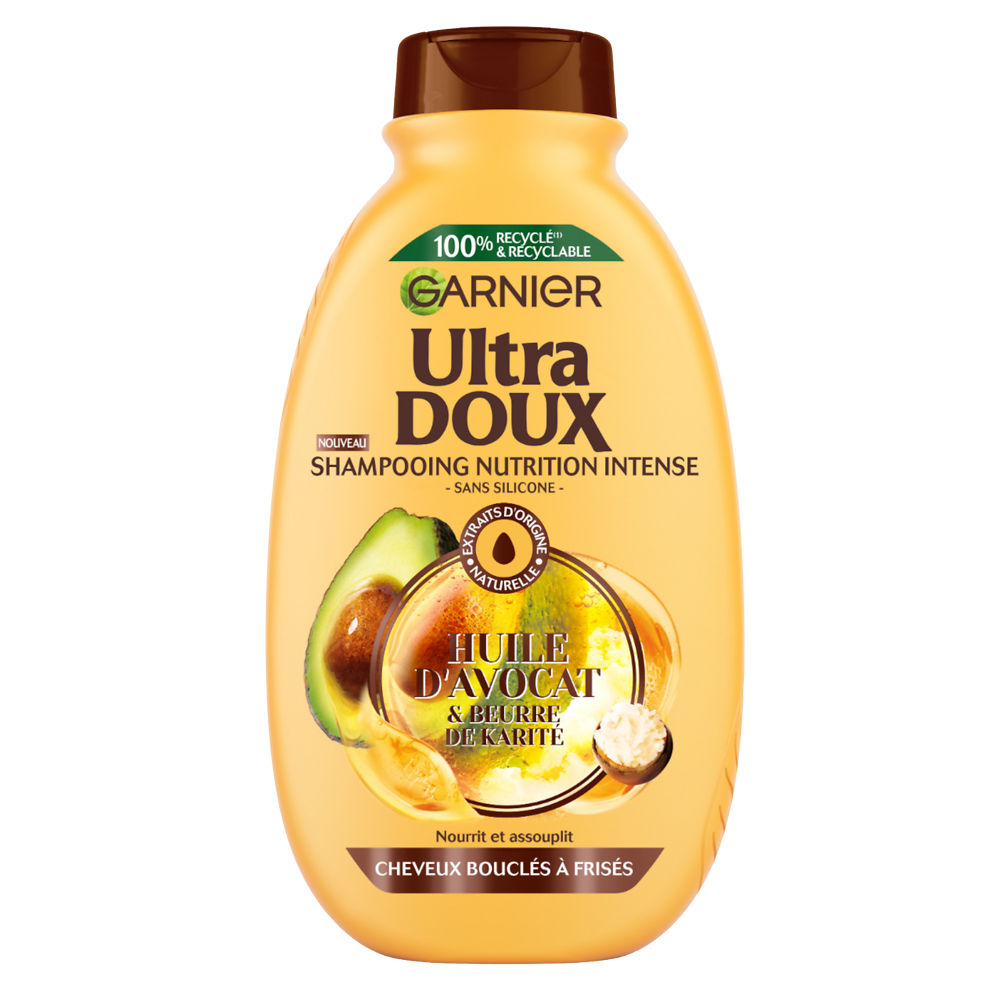 Shampooing ultra doux avocat karité GARNIER 300ml