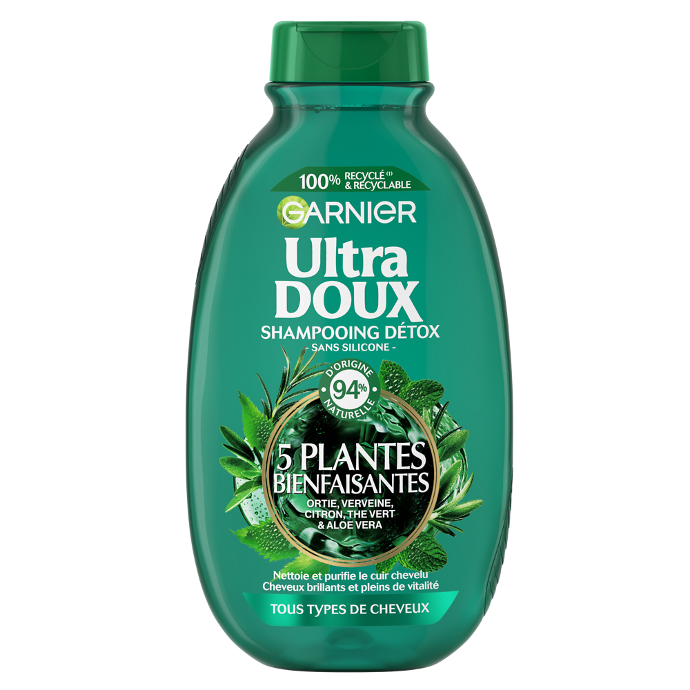 Shampooing Détox Purifiant 5 Plantes Bienfaisantes ULTRA DOUX 300ml