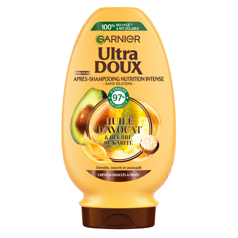 Après-Shampooing ultra doux avocat karité GARNIER 250ml