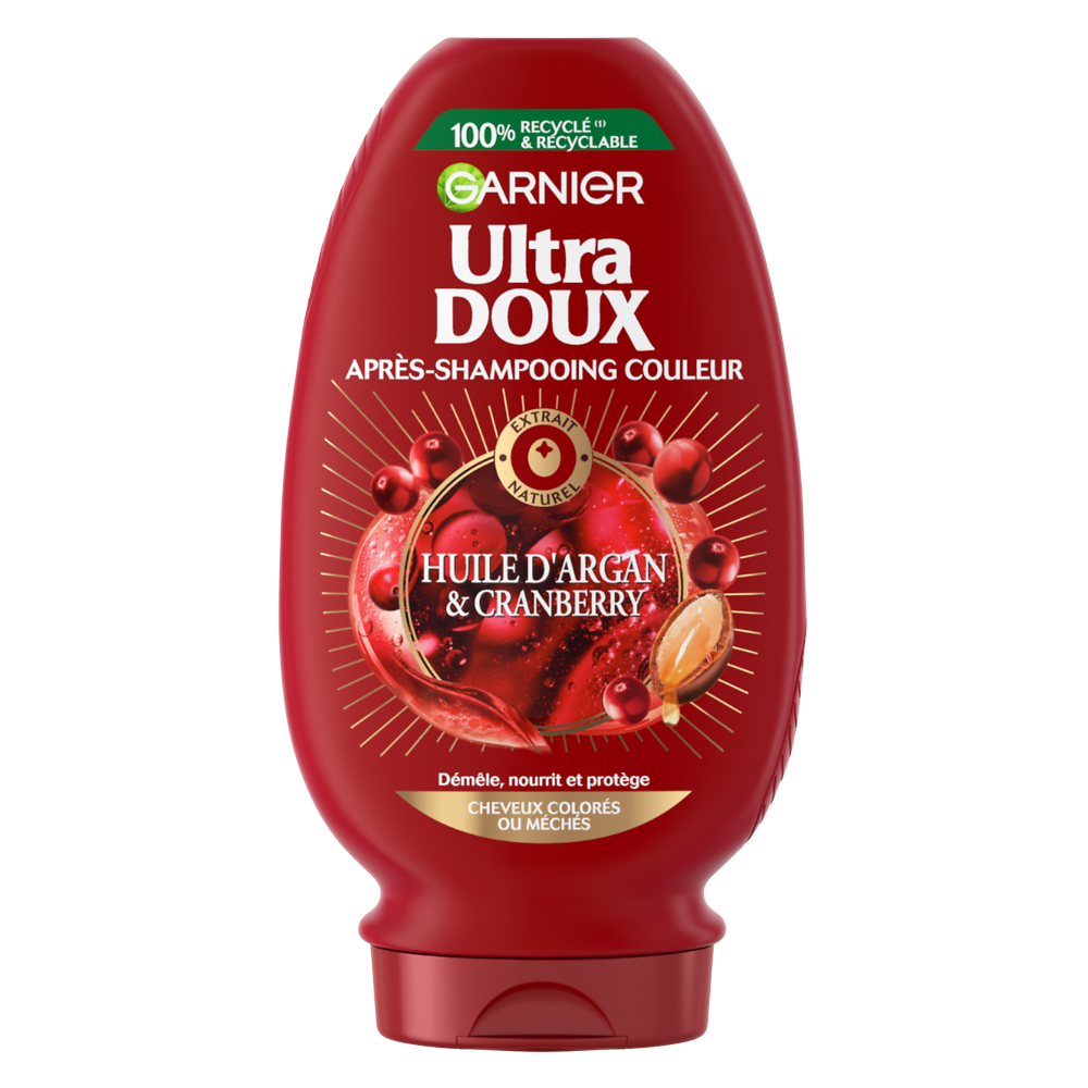 Après-Shampooing Couleur Argan et Cranberry ULTRA DOUX 250ml