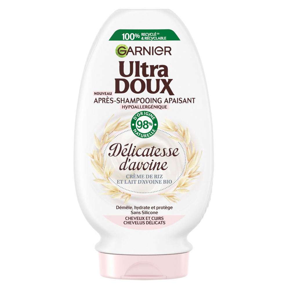 Après-shampooing Hydratant Apaisant Avoine ULTRA DOUX 250ml