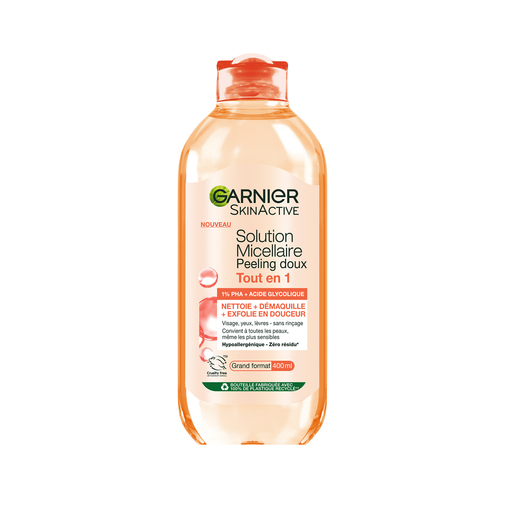 Eau micellaire peeling GARNIER SKINACTIVE VISAGE 400ml