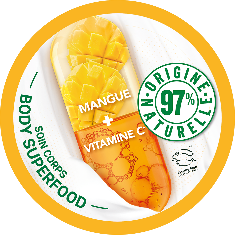 Crème soin corps mango superfood skinact.GARNIER BODY 380ml