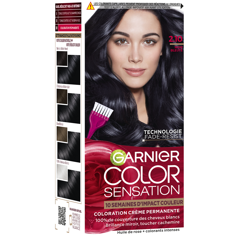 Coloration Noir Bleuté 2.10 COLOR SENSATION Garnier