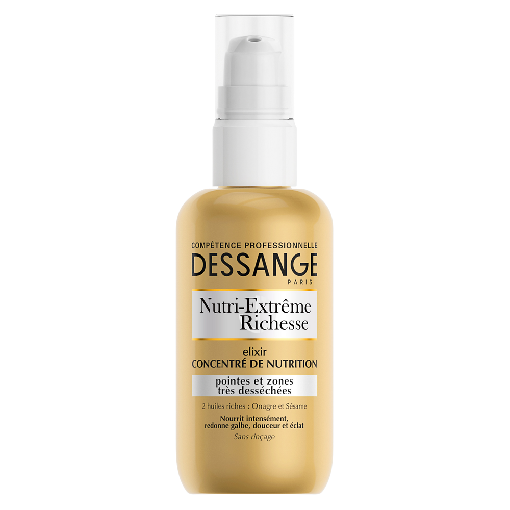 Soin capillaire sérum élixir Nutri-Extrême Richesse DESSANGE Concentrénutrition100mL