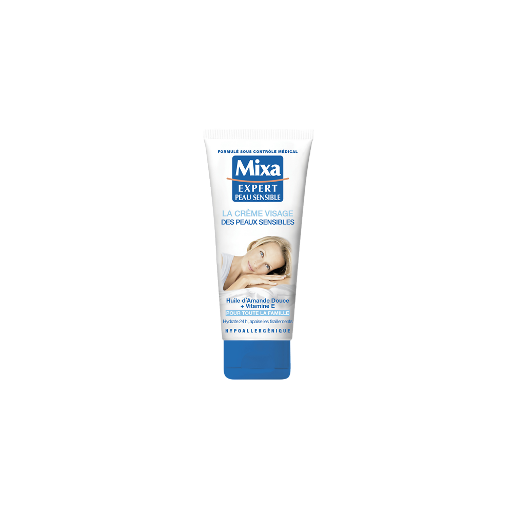 Crème Visage Peaux Sensibles MIXA Tube 100 ml