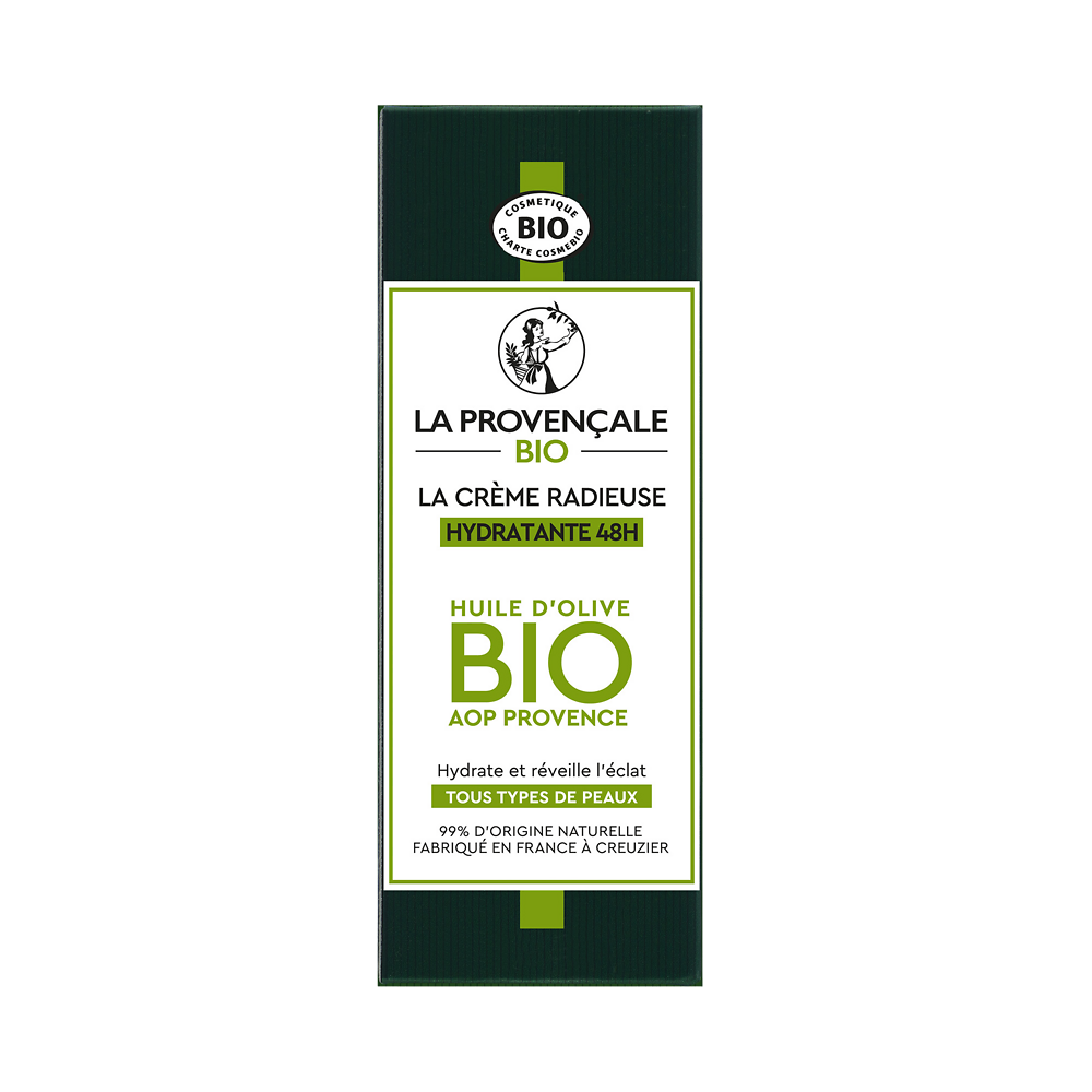 Crème Radieuse Visage Hydratante BIO LA PROVENCALE BIO Tube 50 ml