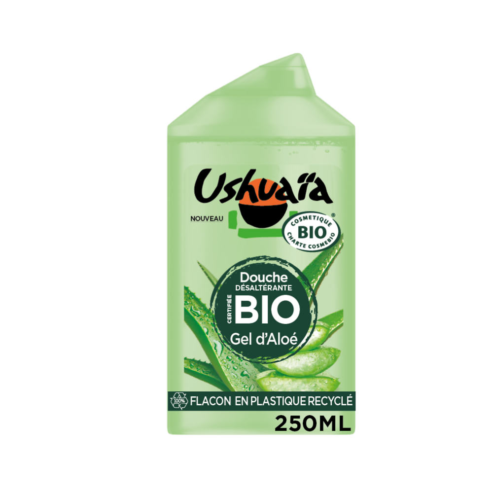 Gel Douche BIO Gel d'Aloe du Mexique USHUAIA 250mL