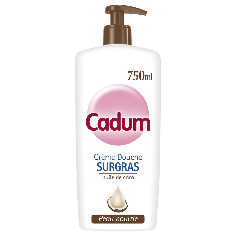 Crème douche et bain surgras coco CADUM pompe 750ml