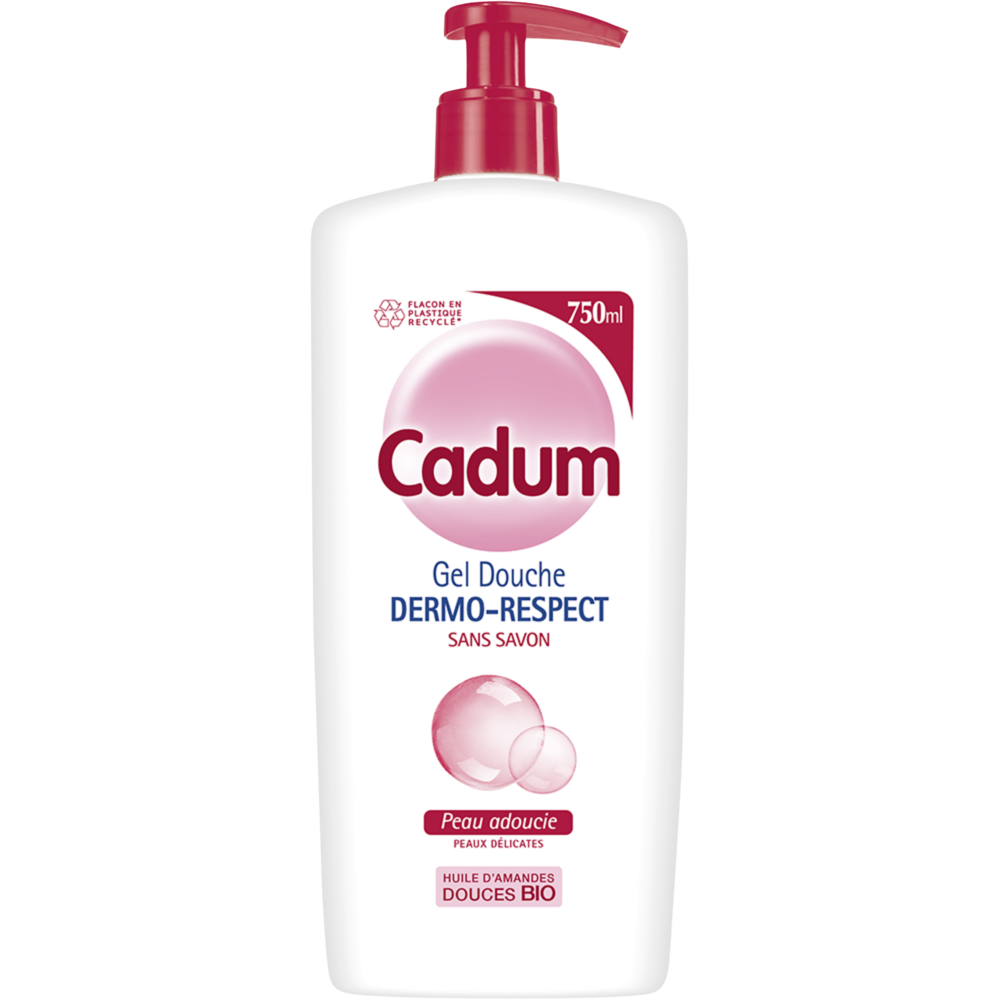 Gel douche Dermo Respect CADUM Flacon Pompe 750 ml