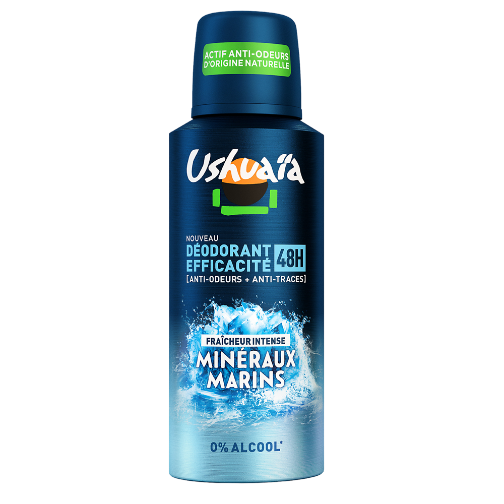 Déodorant Homme 48h minéraux marine USHUAIA Atomiseur150ml