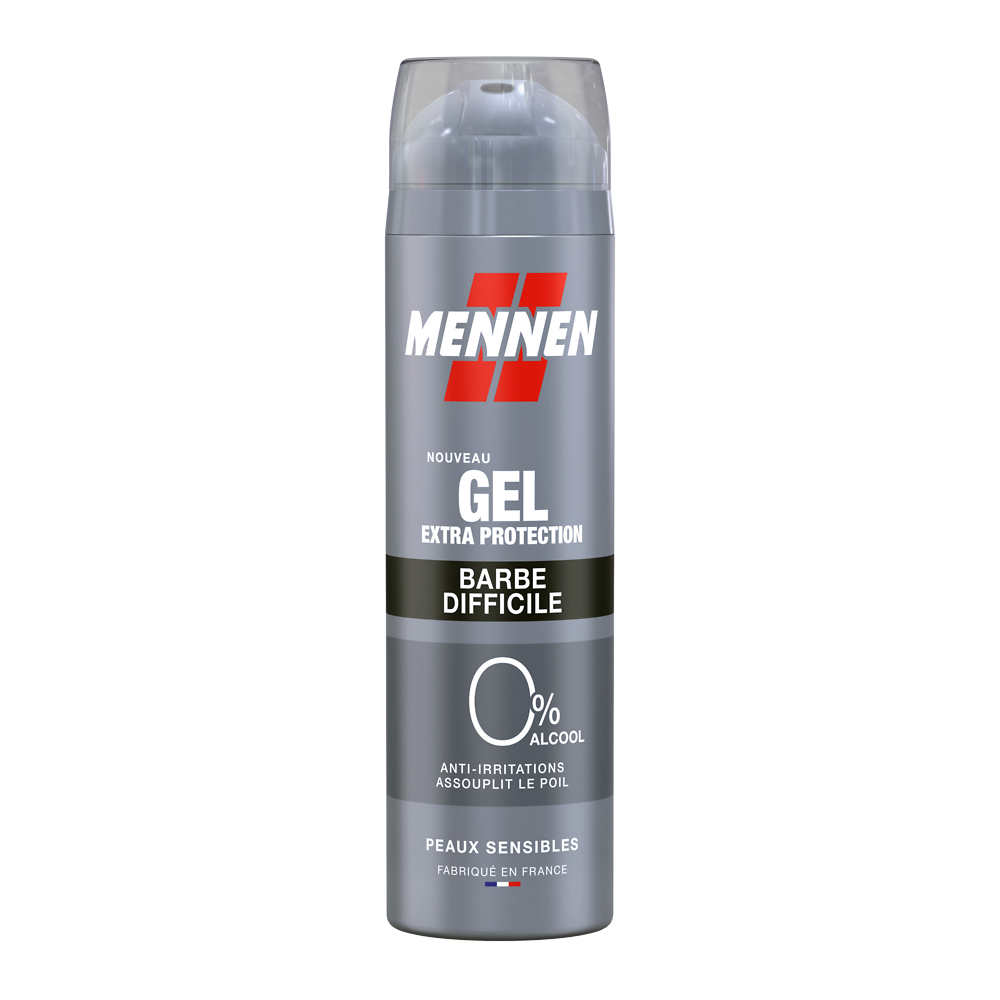 Gel de rasage barbe difficile MENNEN aerosol 200ml