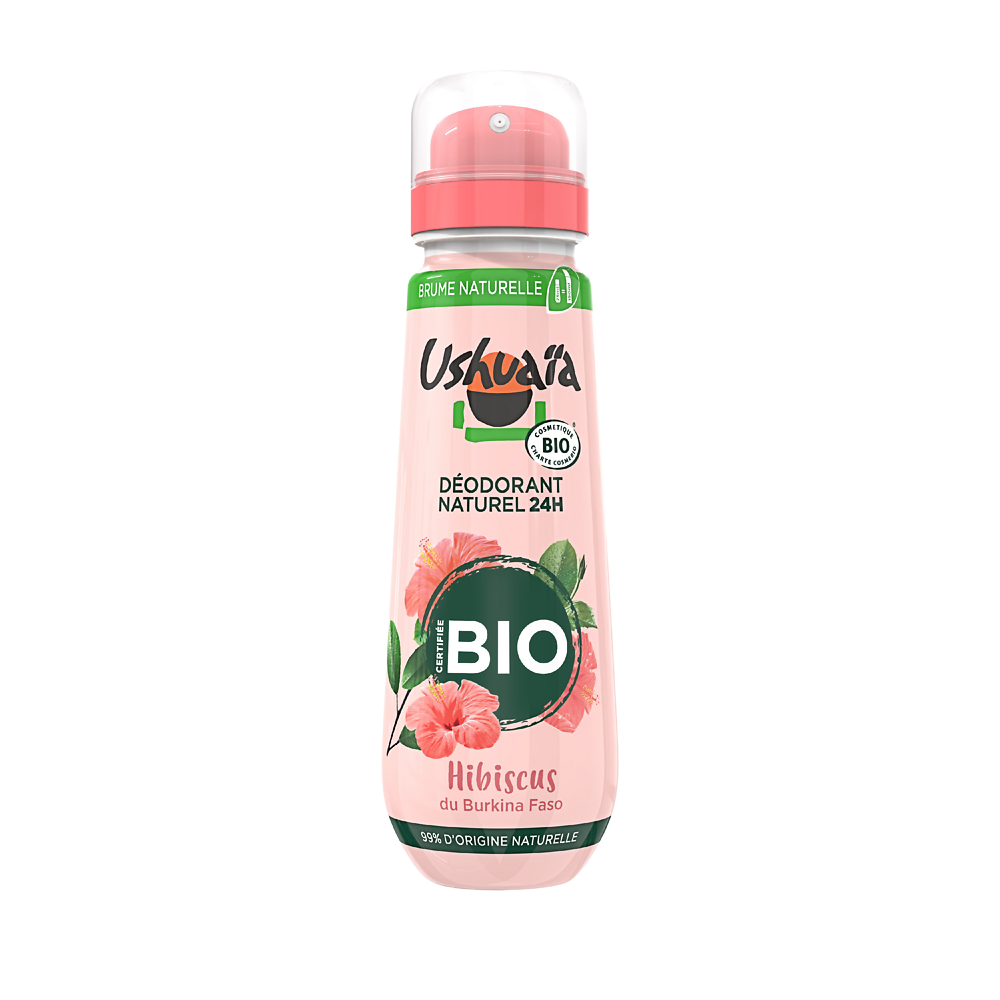 Déodorant femme Hibiscus Bio USHUAIA aérosol 75ml