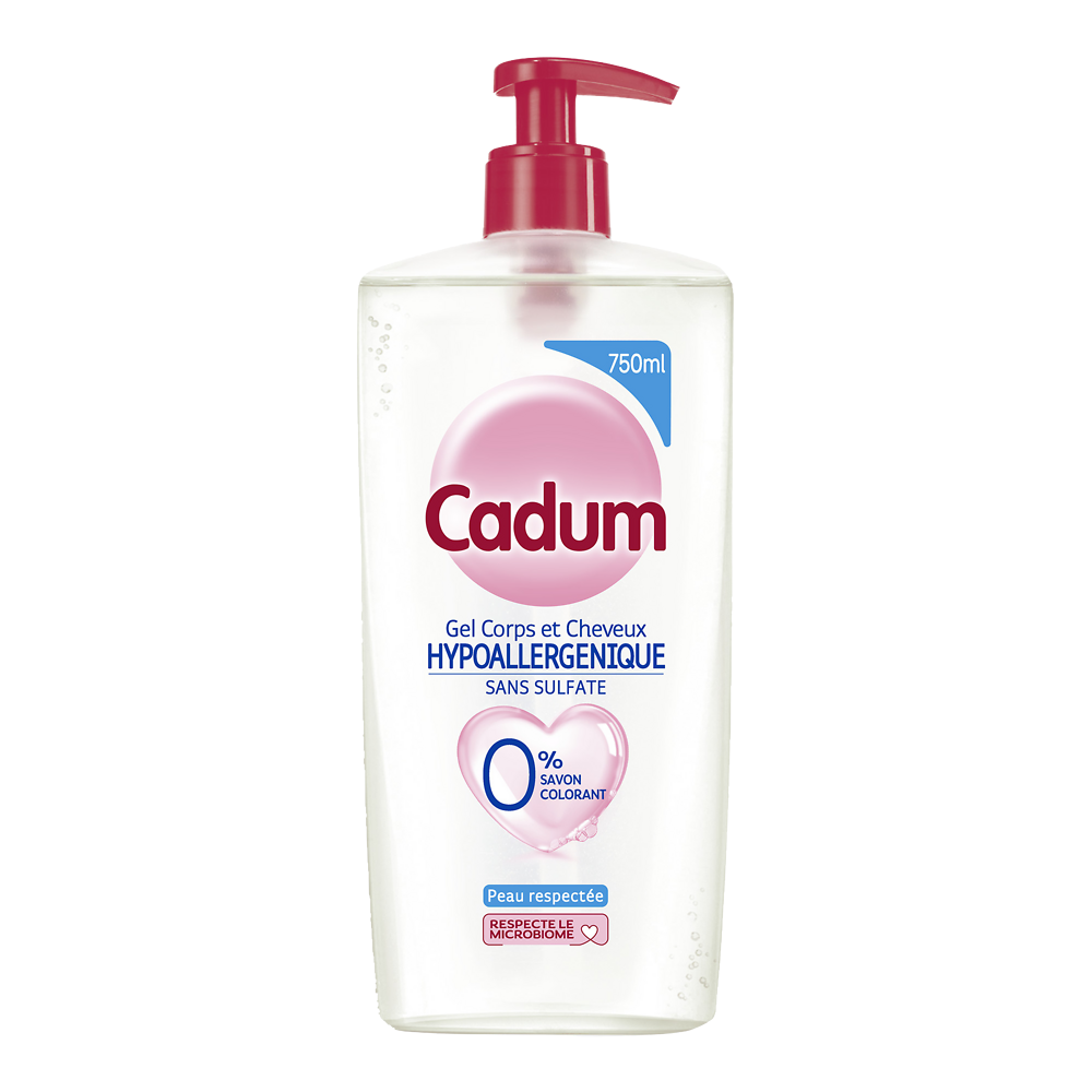 DOUCHE HYPOALLERGENIQUE CADUM FLACON POMPE 750ML