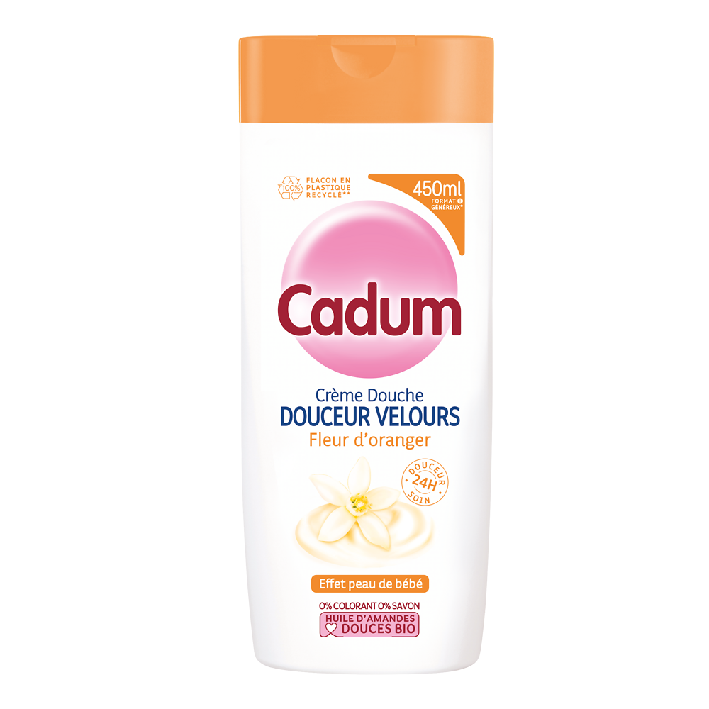 Crème douche Velours fleur d'oranger CADUM 450ml