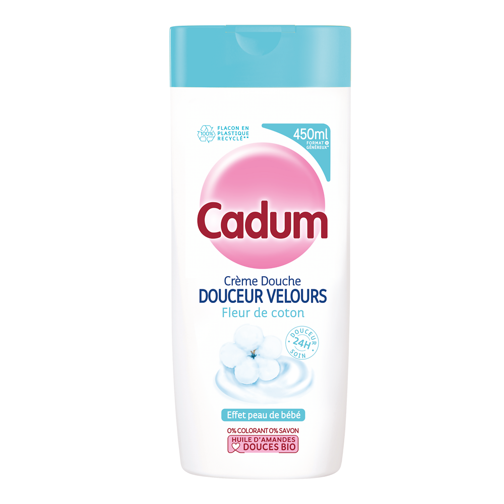 Cadum douche Velours Coton 450ml