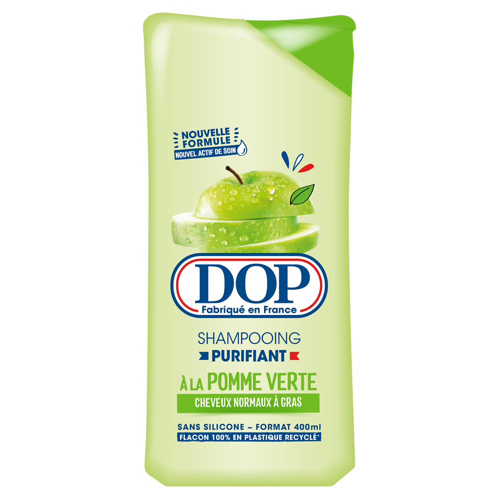 Shampooing Purifiant Pomme Verte Cheveux Normaux à Gras DOP 400ml