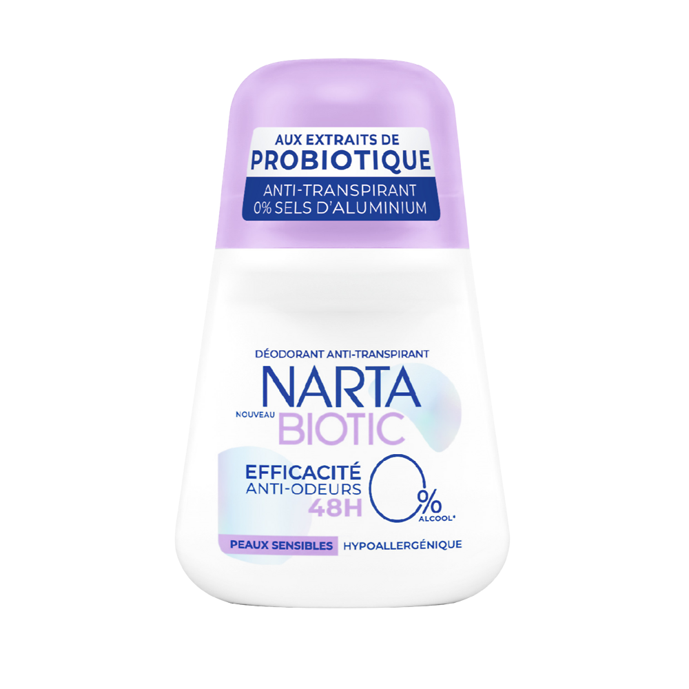 Déodorant femme classic biotic pure NARTA roll on 50ml