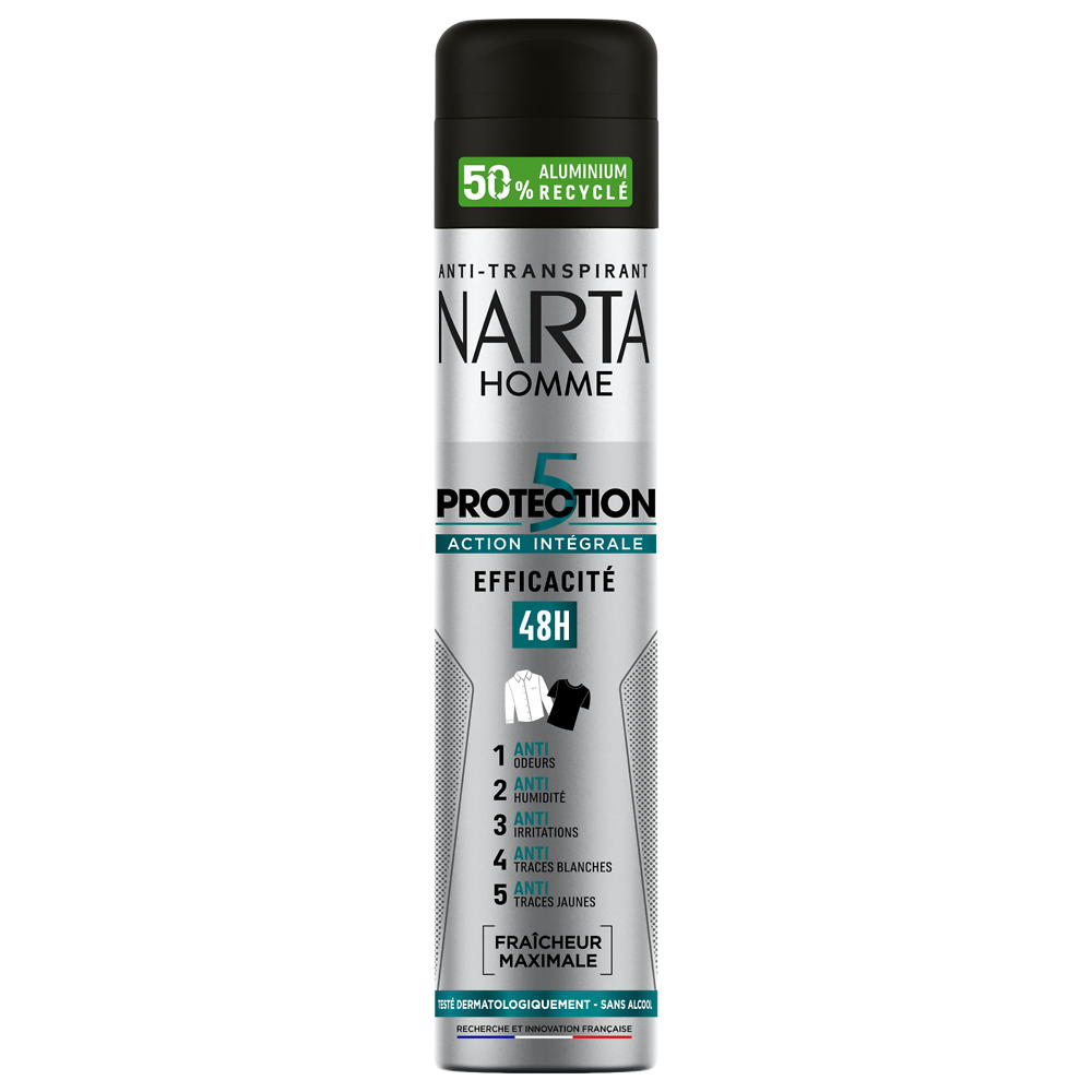 Déodorant homme protection 5 NARTA atomiseur 200ml