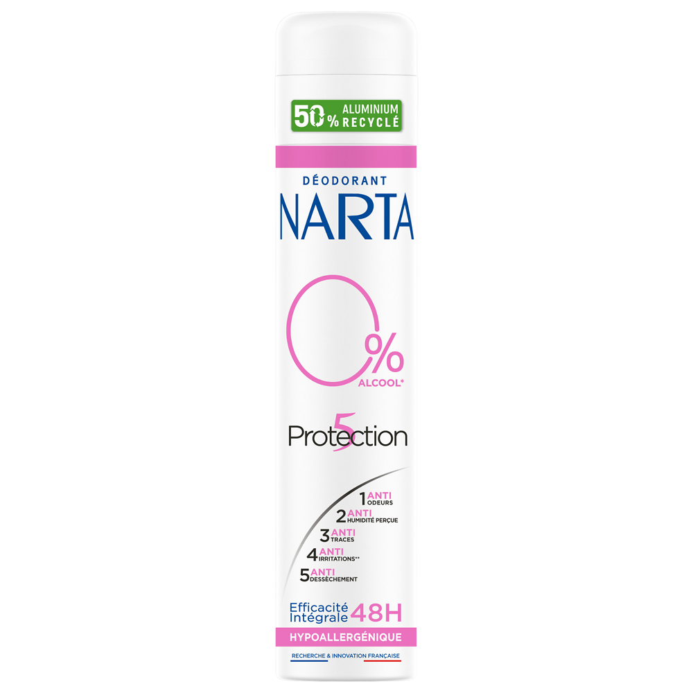 Déodorant femme protection 5 0% NARTA atomiseur 200ml