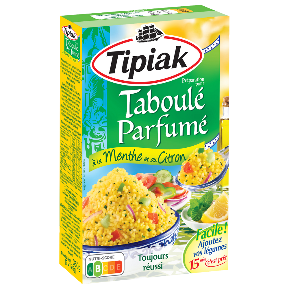 Taboulé Menthe Citron TIPIAK - 2x175g