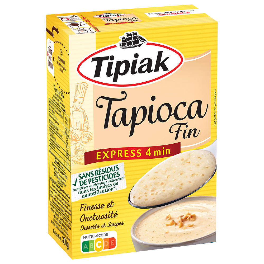 Tapioca sans résidus de pesticides Fin Express TIPIAK 300g