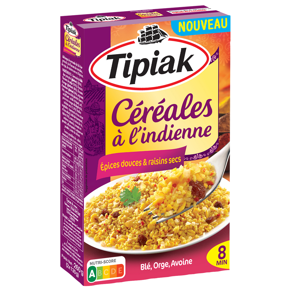 Céréales à l'indienne TIPIAK - 2x130g