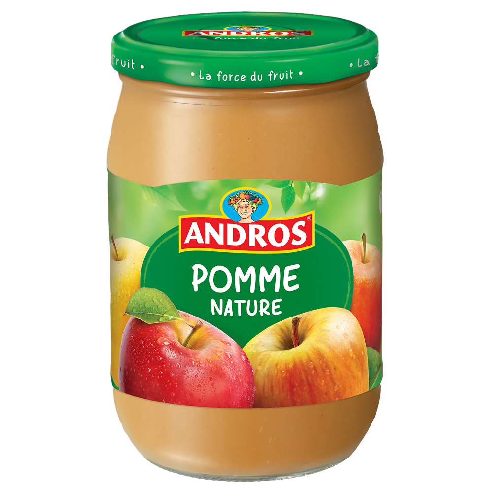 Dessert pomme nature ANDROS, bocal de 660g