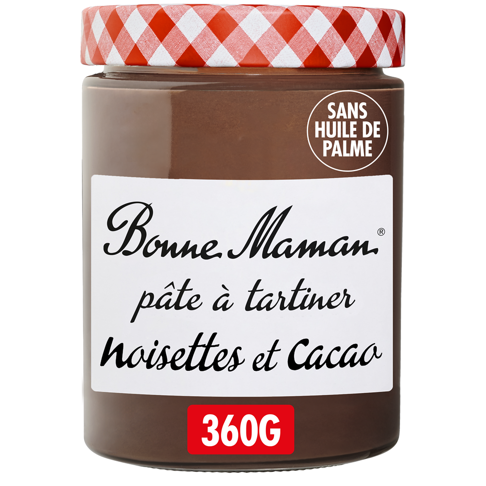 Pâte à tartiner noisette cacao BONNE MAMAN 360g