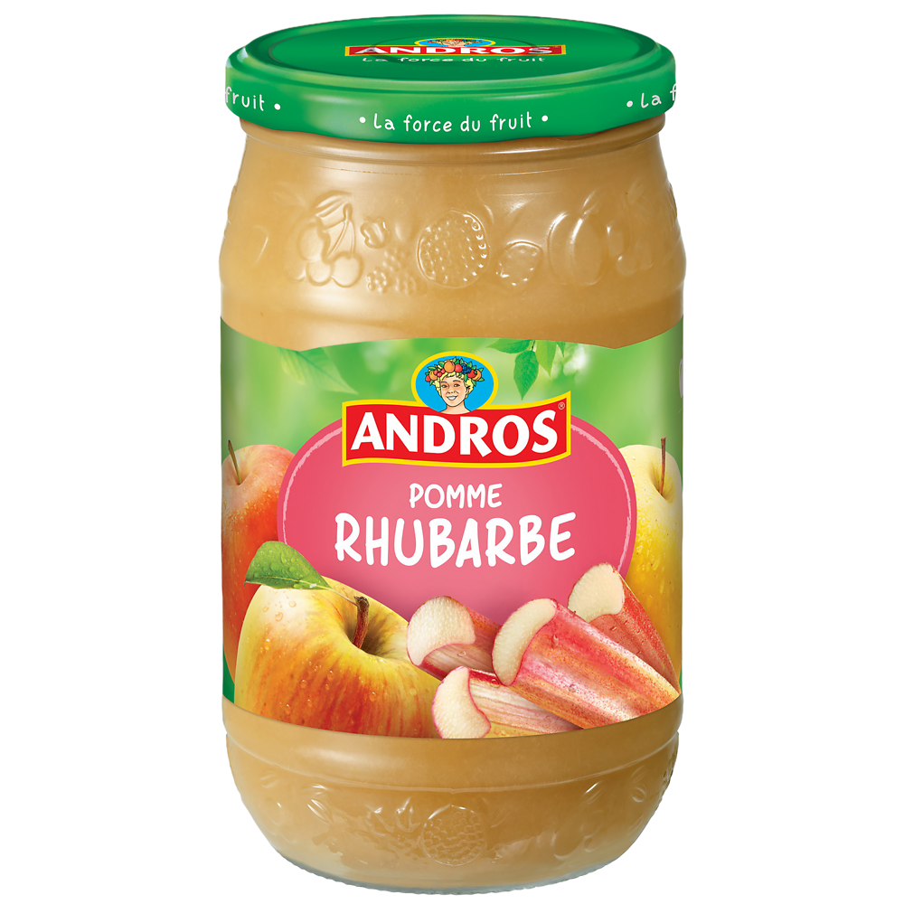 Dessert pomme rhubarbe ANDROS, bocal 750g