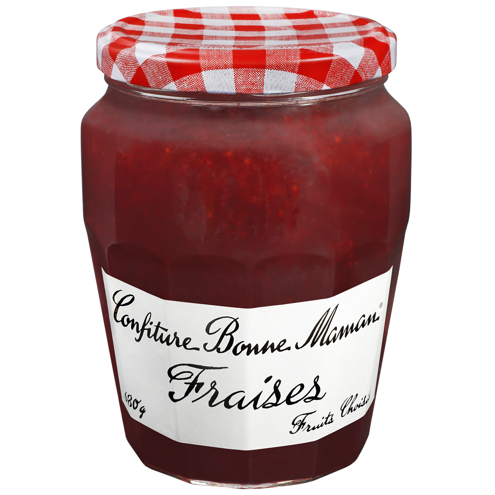 Confiture de fraises BONNE MAMAN pot familial 680g