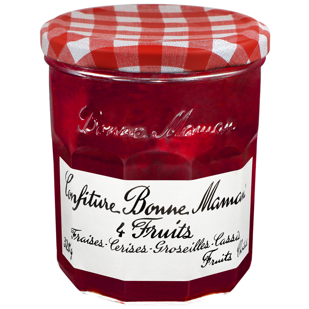 Confiture 4 fruits BONNE MAMAN, bocal de 320g