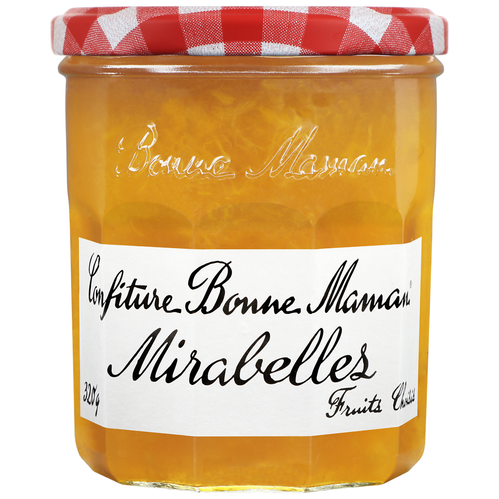 Confiture de mirabelles BONNE MAMAN, bocal de 320g