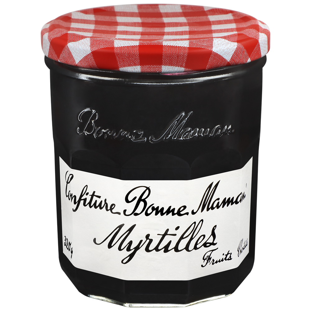 Confiture myrtilles BONNE MAMAN, bocal de 320g