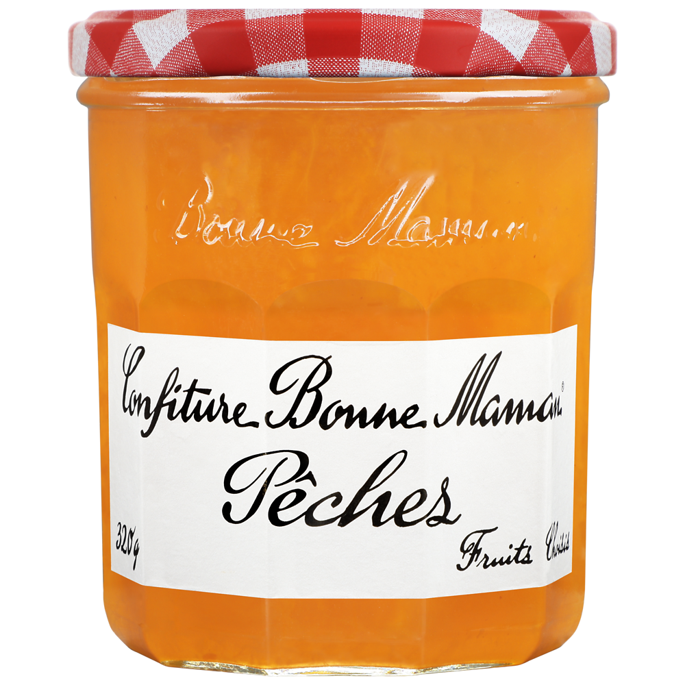 Confiture pêches BONNE MAMAN, bocal de 320g