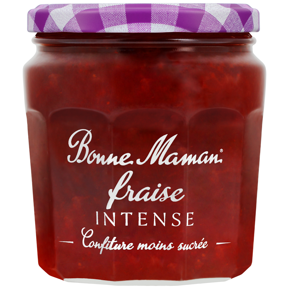 Confiture fraise intense BONNE MAMAN, 335g