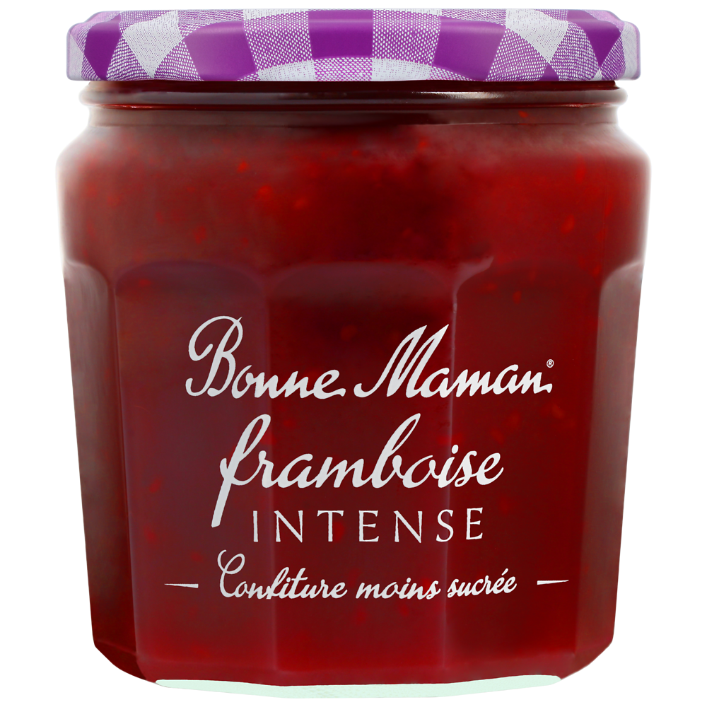 Confiture framboise intense BONNE MAMAN, 335g