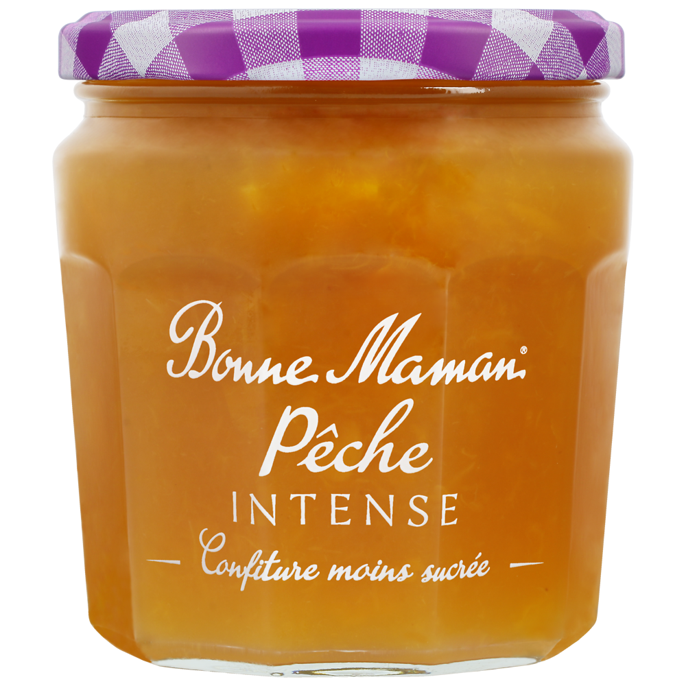 Confiture pêche intense BONNE MAMAN, 335g