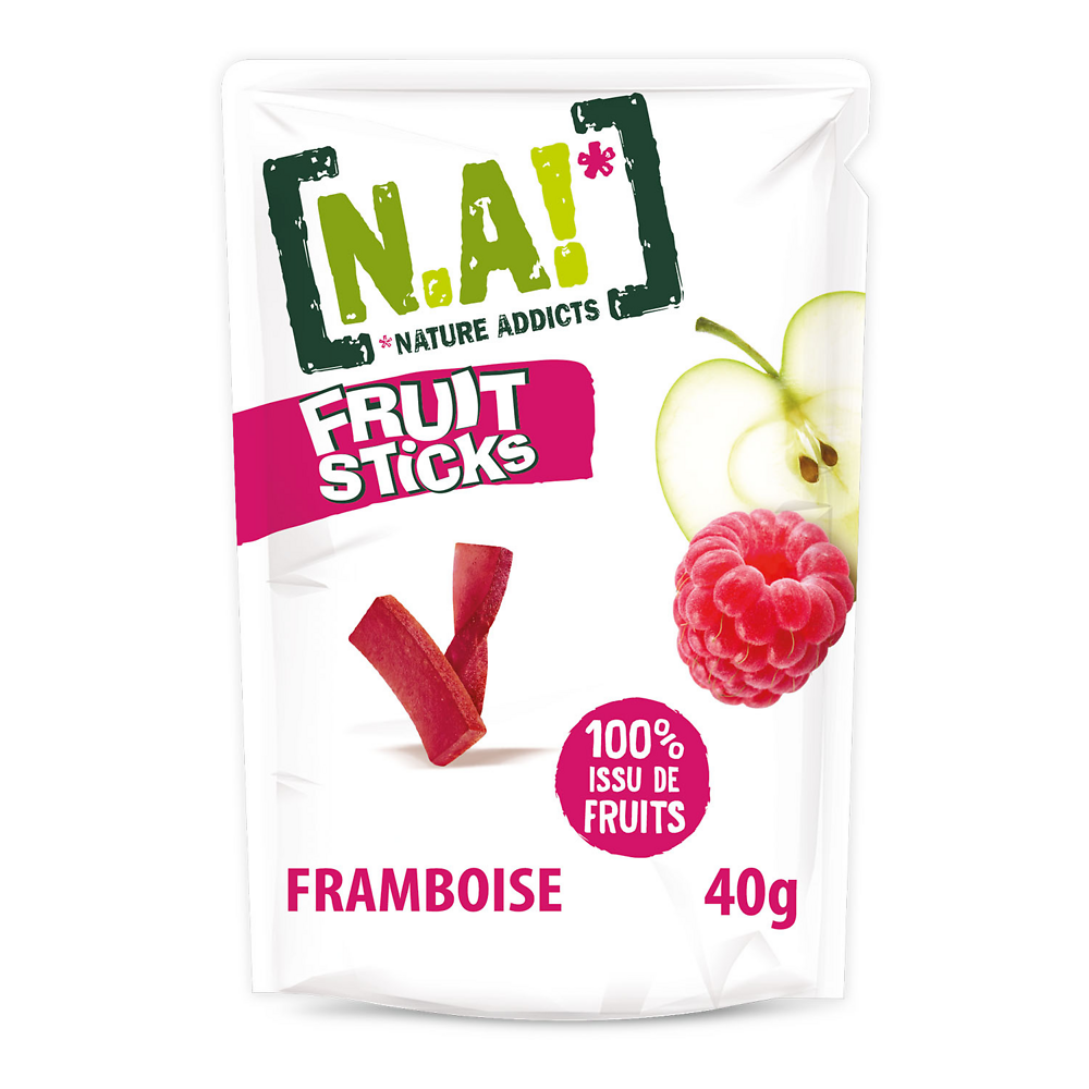 Pépites Fruit Sticks framboise N.A!, 40g