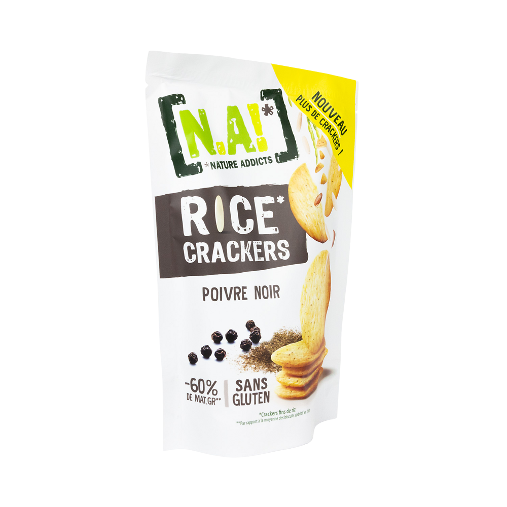 Crackers poivre noir N.A rice, 85g