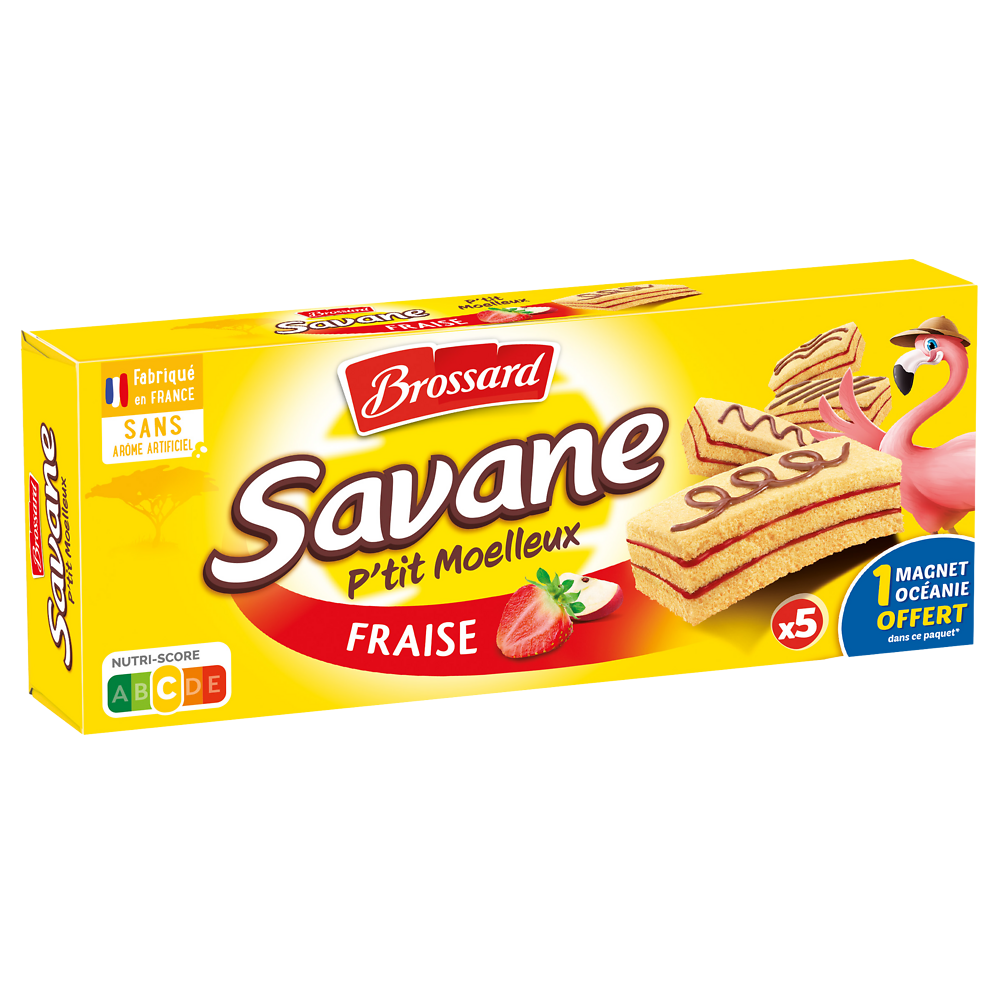 P'tit moelleux fraise SAVANE x5 135g