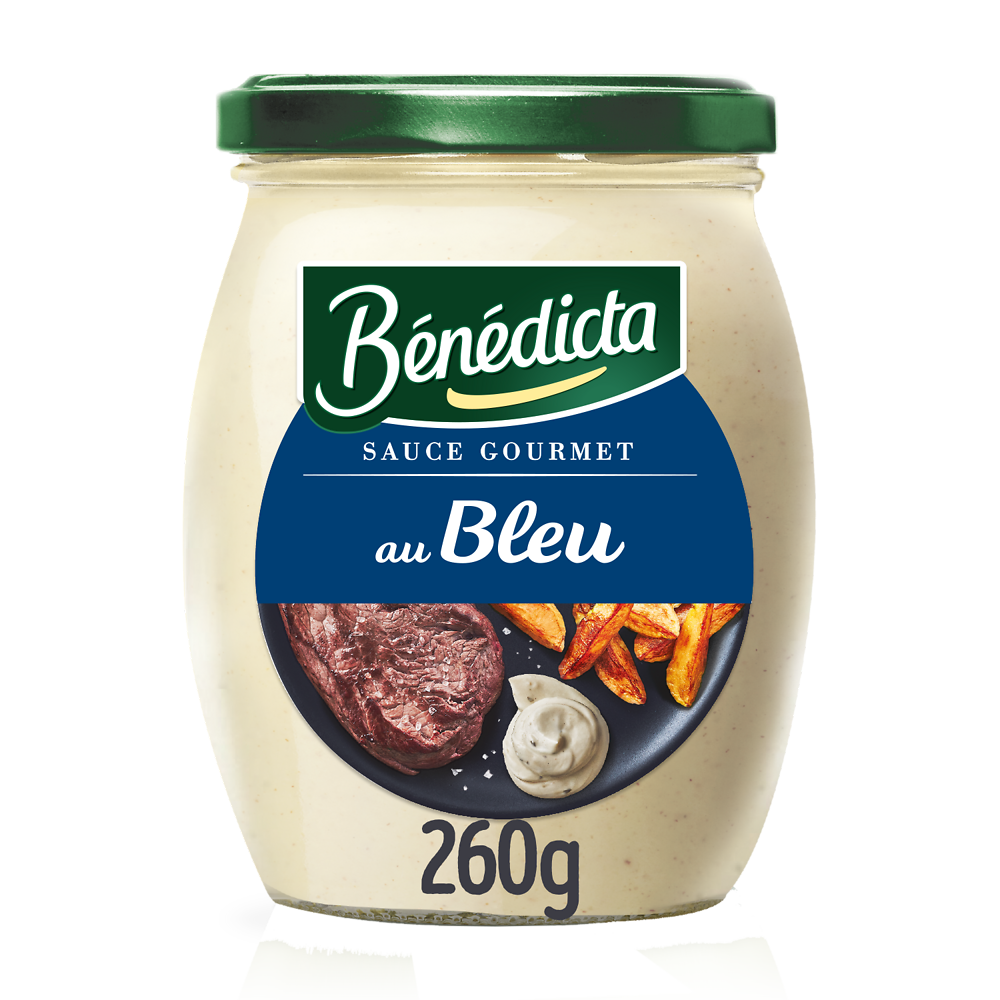 Sauce au bleu BENEDICTA, bocal de 260g