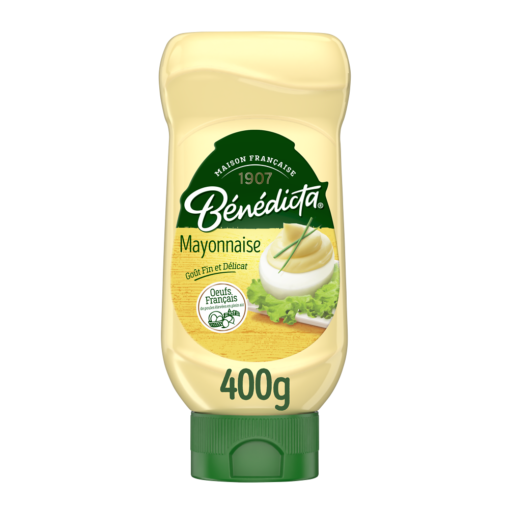 Mayonnaise nature BENEDICTA, Flacon 400g