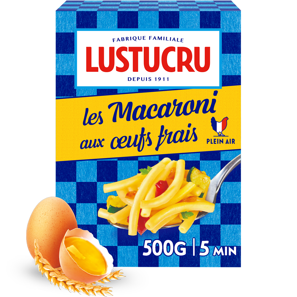 Macaroni aux oeufs LUSTUCRU 500g