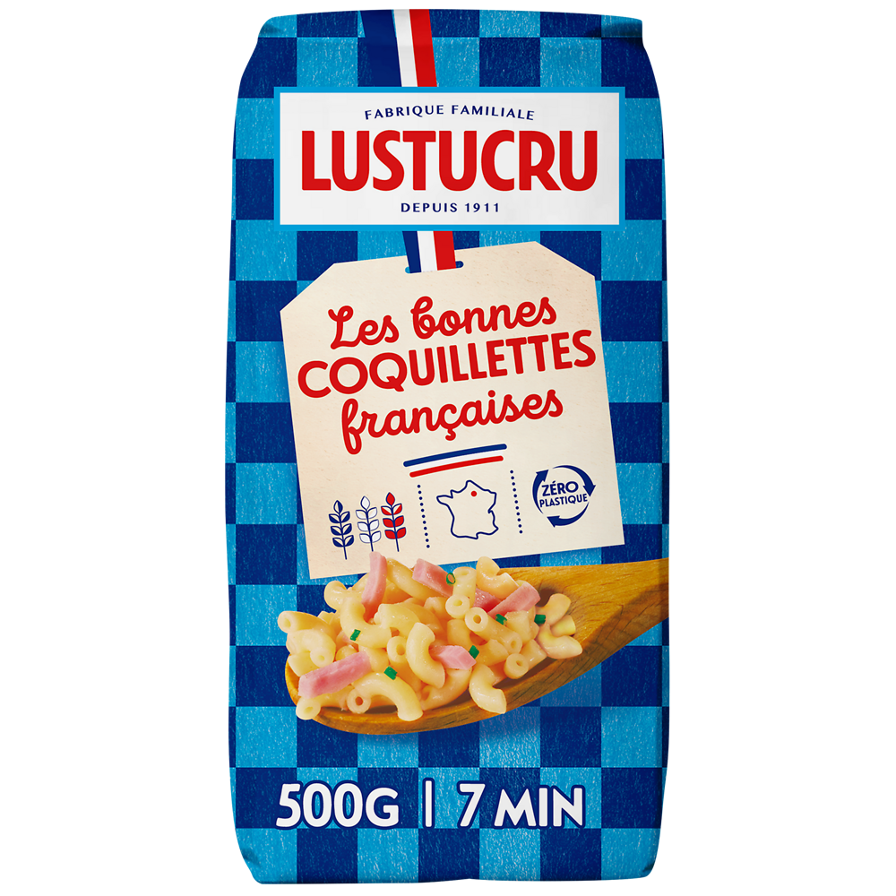 Coquillettes qualité supérieure lbpf LUSTUCRU 500g