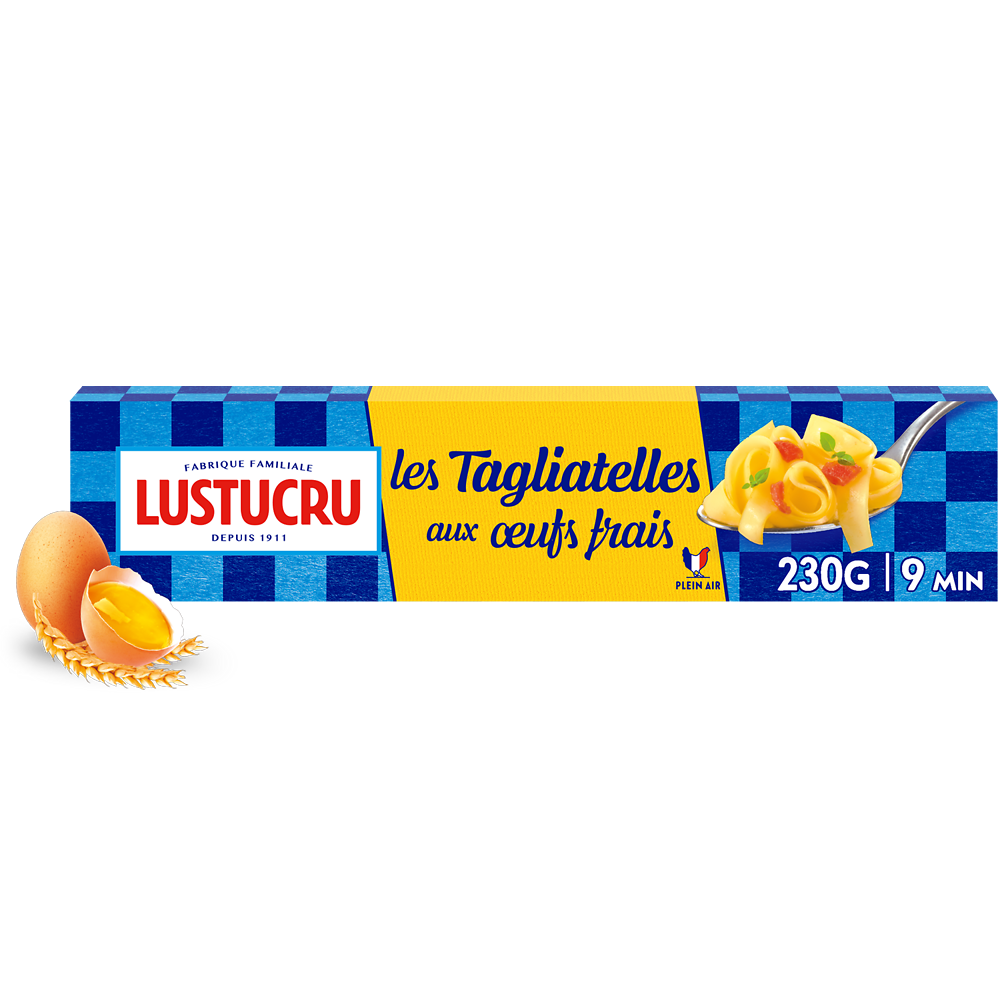 Tagliatelles aux oeufs frais LUSTUCRU 230g