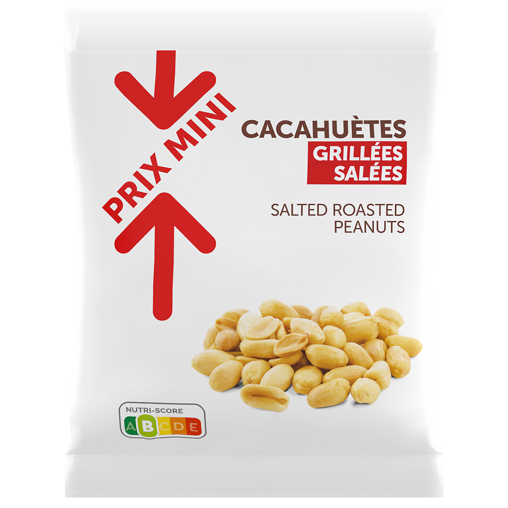 Cacahuètes grillées salées PRIX MINI - 250g