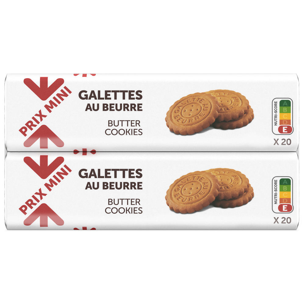 Biscuits Galettes au beurre PRIX MINI - paquet 2x125g